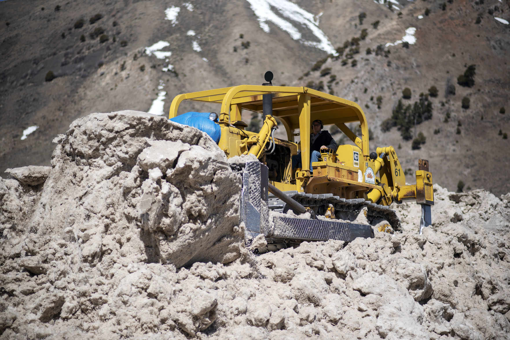 Teton County Fairgrounds snow pile
